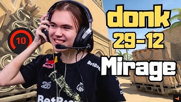 CS2 POV | donk Faceit Ranked (MIRAGE) - Voice Comms 29-12