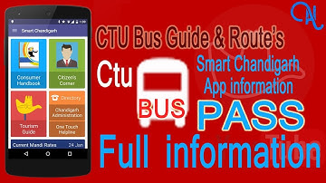 CTU Bus Guide & All routes || Smart Chandigarh App|| Citizen Centric Info || By AN one
