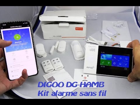Ensemble complet dalarme DIGOO DG HAMP wifi   GSM  433 MHz RFID