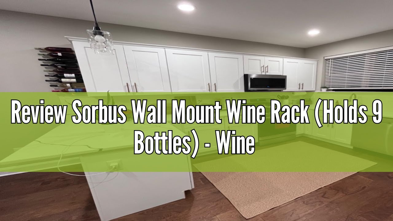 Review Sorbus Wall Mount Wine Rack (Holds 9 Bottles) - Wine Rack Wall ...