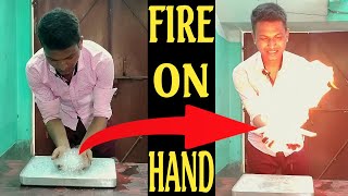 How To Hold Fire On Hand Hands On Fire Amazing Science Experiment Playing With Fire