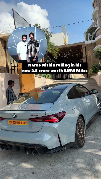 At his house 🔥 #luxuryhomes #trending #viral #shortsviral #bmw #bmwm4cs #jrntr #narnenithiin #hero