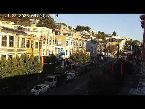 Trafic sur la rue Castro Diffusion en direct