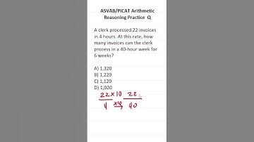 ASVAB/PiCAT Arithmetic Reasoning Practice Test Q: Rates/Proportions #acetheasvab #grammarhero