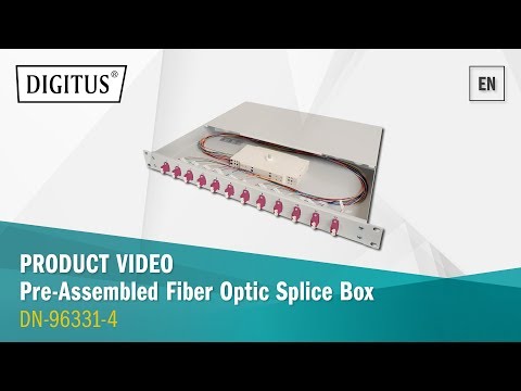 DIGITUS® Pre-assembled Optic Splice Box with sliding function (DN-96331-4)