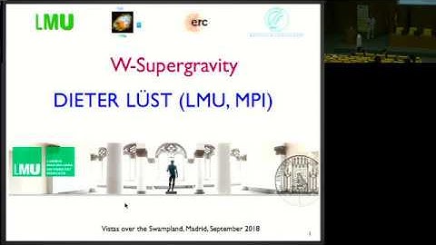 Dieter Lüst - W-supergravity 9-19-2018