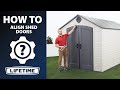 How to alignlevel your lifetime shed doors  lifetime how to