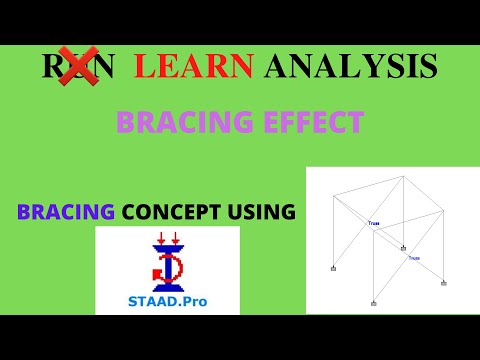 Bracing  staad pro how to assign: how it provide lateral stability to structure | effect of bracing