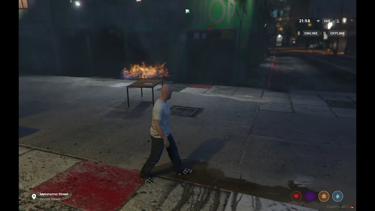 Policia Queima Boca De Fumo Fivem Base Creative