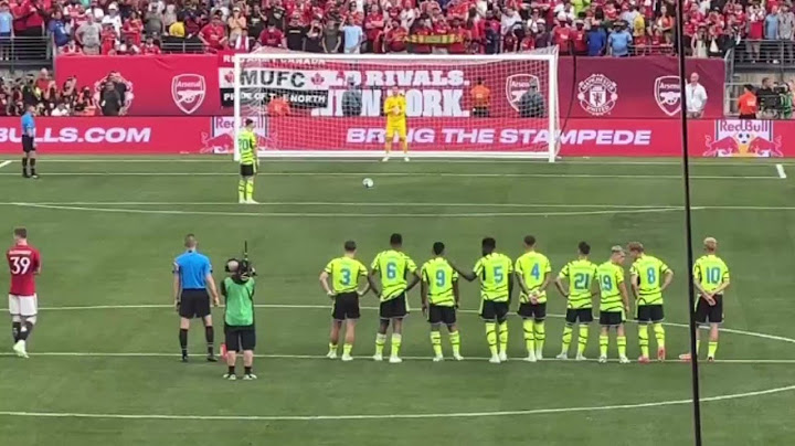Arsenal vs Manchester United Penalty Shootout!! (3-5) 🔴⚪⚽