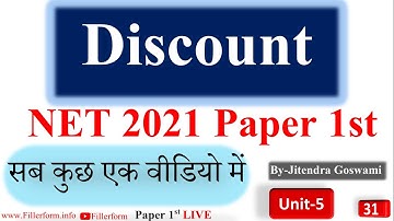 Live-#31 Time and Distance By Jitendra Goswami| Math and Reasoning net exam| UGC-NET exam paper 1