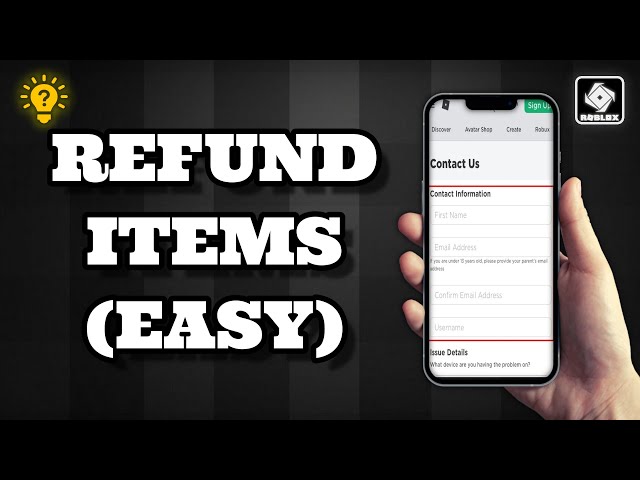 How to Refund Items In ROBLOX