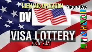 Usa🇺🇸: Green card yagarutse..Ufite secondary school cg 2 years ya Experience //Date Date 02SEP-05NOV