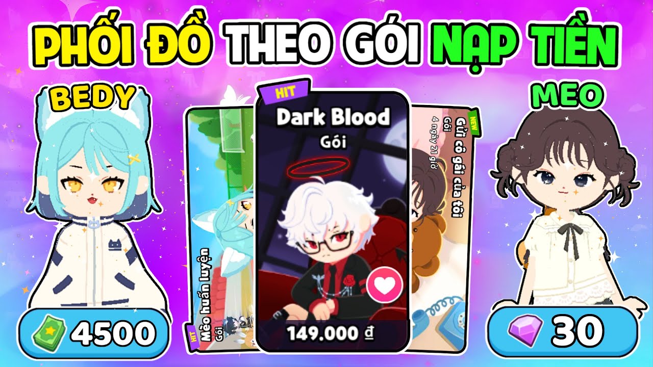 BEDY SOLO PHỐI ĐỒ CÀY CHAY GIỐNG VỚI GÓI TRANG PHỤC NẠP TI.ỀN CÙNG MEO PHẦN 3 | PLAY TOGETHER