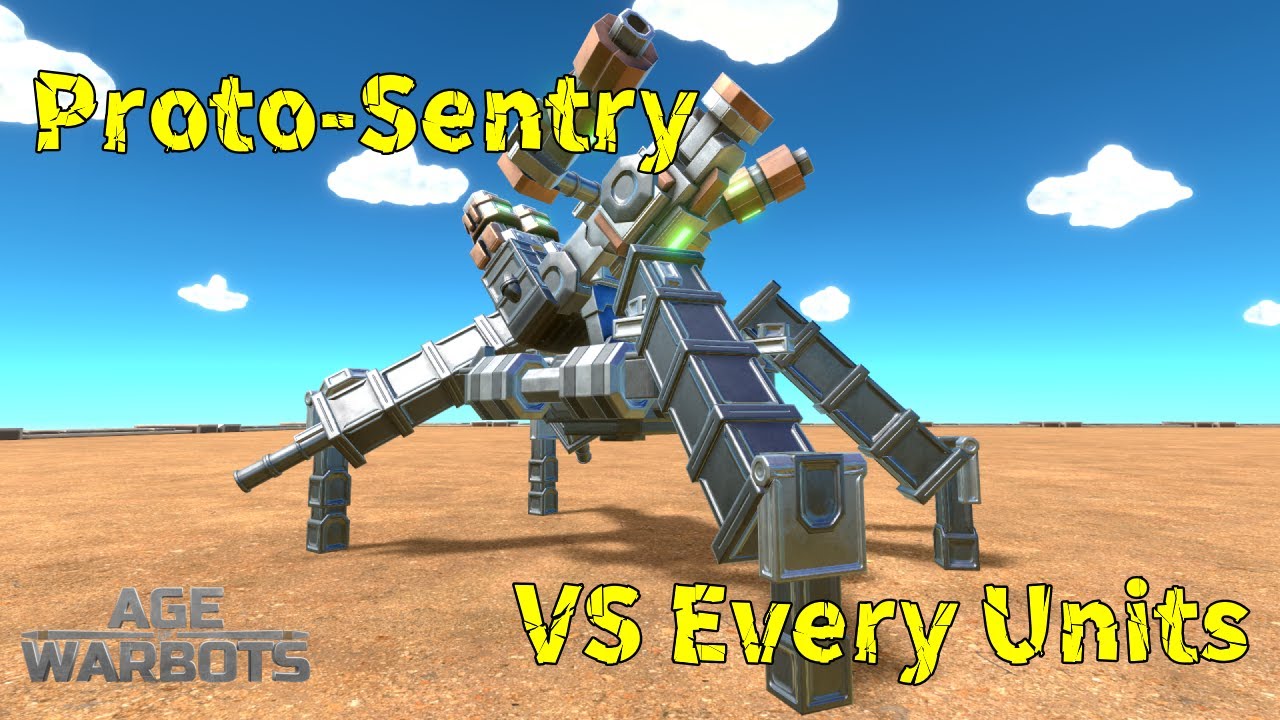 Proto-Sentry vs Every Unit in Early Access - Age of Warbots (AOWB)