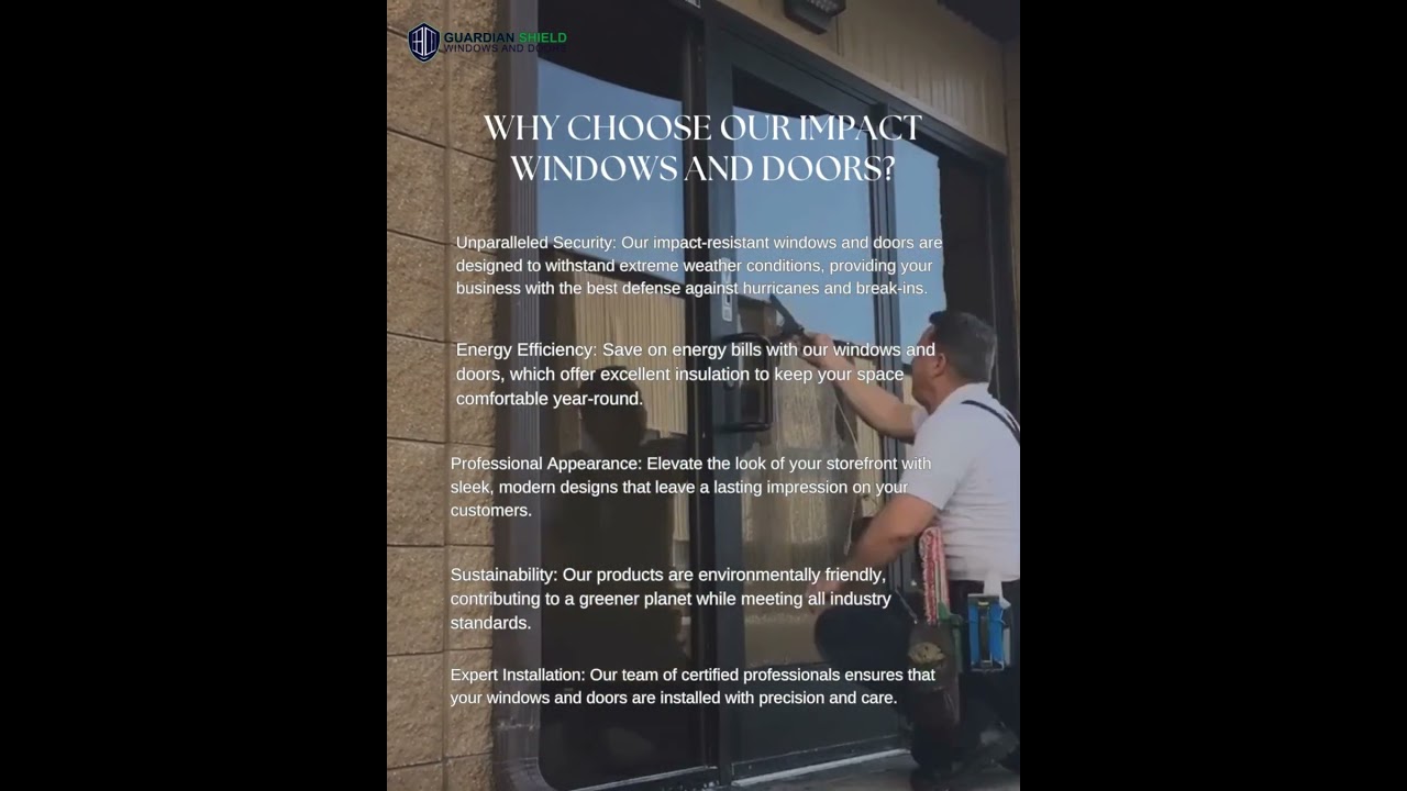 Transform Your Storefront with Impact Windows and Doors! 
