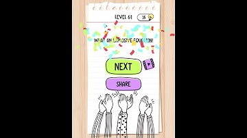 Brain Test: Tricky Puzzles Level 61 Walkthrough Solution Answers Solved