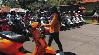 story wa cewek cantik naik Vespa •• Vespa cantik Bali