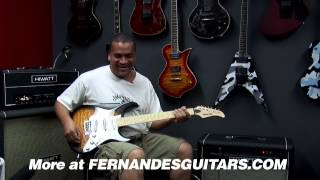 Dean Pleasants of Suicidal Tendencies showcases the Fernandes Retrorocket Elite