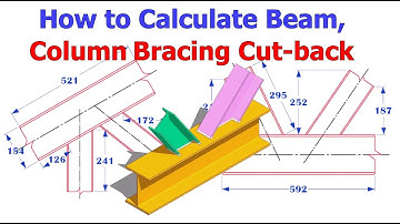 Beam, Column notch, cutback marking calculation  Tutorials structural tips and tricks