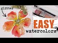 How i paint the most effortless watercolor flower from dots   painting lessons