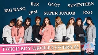 Twice(트와이스) dancing to boy group songs #2
