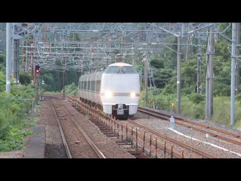 特急しらさぎ & 特急サンダーバード　新疋田駅通過