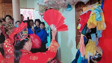 Các thầy then hát, múa, nhảy then cực hay. Lẩu then Thế bản thí. P4 quét lẩu