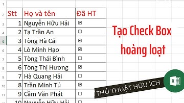 Cách tạo Check box hàng loạt trong Excel dễ dàng nhanh chóng #shorts