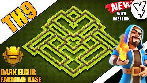 [NEW] BEST TH9 DARK ELIXIR FARMING/HYBRID BASE 2020!! | TH9 DE PROTECTION BASE WITH LINK✔✔ - COC
