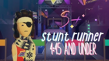 Rec Room: How to Get S+ in Stunt Runner | Time Under 4:45 Mins |