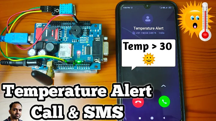 How to get the Temperature Alert Call and SMS in Mobile using GSM SIM 800 Module | Arduino Projects