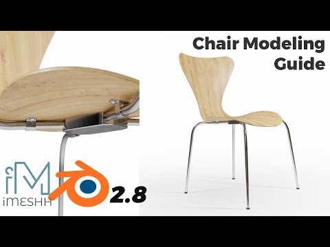 Blender 2.8 Pro Chair Modeling Guide! - iMeshh Furniture Tutorial