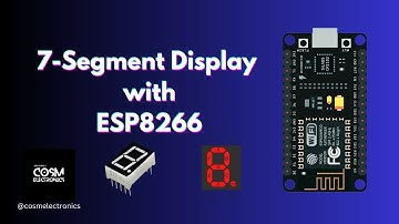 Seven Segment Display with ESP8266 | NodeMCU | Digital Counter | IoT  #cosmelectronics #esp8266 #diy
