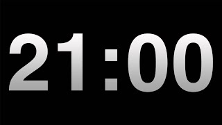 Timer 21 Minutes Timer Video Countdown Black Background