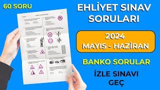 SINAVDA ÇIKMIŞ MAYIS EHLİYET SINAV SORULARI / Ehliyet Sınav Soruları 2024 / Ehliyet Soruları 2024