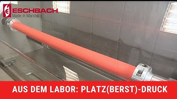 Labortest Platzdruck - laboratory test burst pressure
