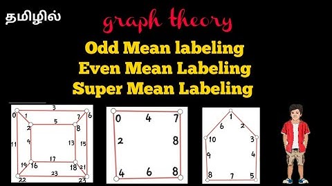 Super Mean Labeling in tamil| Odd Mean Labeling | Even Mean Labeling | graph theory | @17matboy