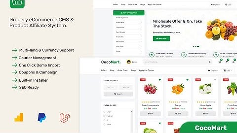 CocoMart - Laravel eCommerce Script [Single Vendor] × EpikTheme
