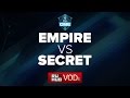 Empire vs Secret,  ESL One Manila LAN Finals, game 3