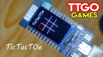 Lilygo® TTGO T-display ESP32 - Play Tic-Tac-Toe Game [ Free Code ]