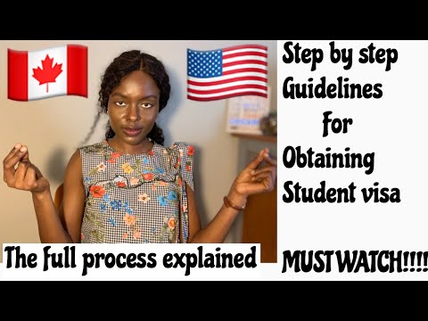 USA (canadian) STUDENT VISA PROCESS- GRADUATE SCHOOL APPLICATION & VISA PROCESS FULLY EXPLAINED ?