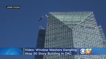 Video: Window Washers Dangling Atop 50 Story OKC Building