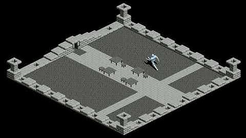 isometric game prototype turning and walk test