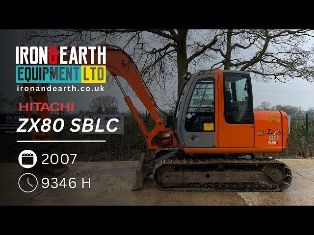 さよっち Hitachi ZX 80 SB excavator specs & dimensions (2004 - 2007