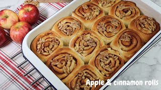THE MOST FLUFFIEST \u0026 DELICIOUS APPLE AND CINNAMON ROLLS | QUICK \u0026 EASY HOMEMADE CINNAMON ROLLS