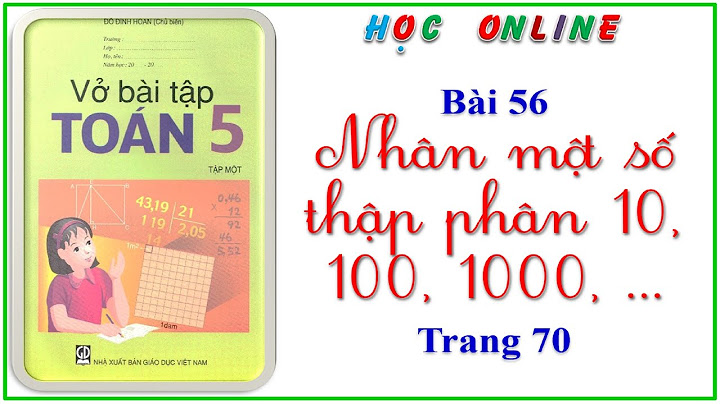 Vở bài tập toán lớp 5 trang 70 tập 1 năm 2024