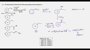 The final product A formed in the following multistep reaction sequence #jeemain #neet #jeemain2024