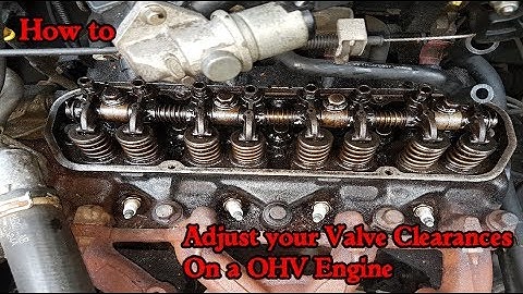 How To Adjust Your Valve Clearances In A OHV (Over Head Valve) Engine