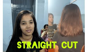 Short hair straight ✂ //short hair cutting video //Trending new YouTube video
